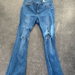 H&M high waist flare Jean